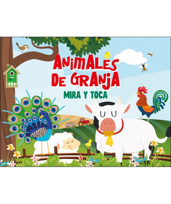 ANIMALES DE LA GRANJA MIRA Y TOCA Infantil