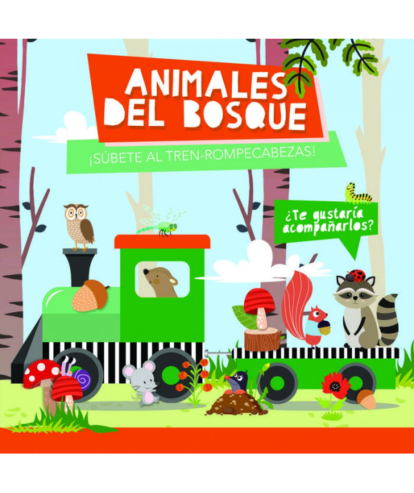 ANIMALES DEL BOSQUE (TREN ROMPECABEZAS) Infantil