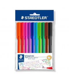 Bolígrafos De Colores Staedtler 10 Unidades ESCRITURA