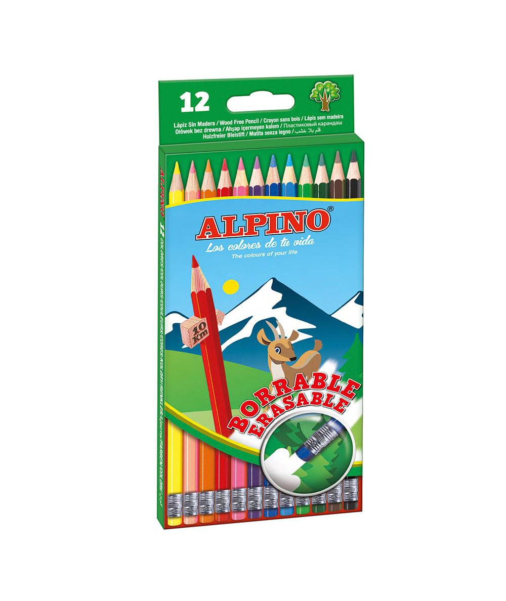 Lápiz color Alpino borrable LAPICES DE COLORES